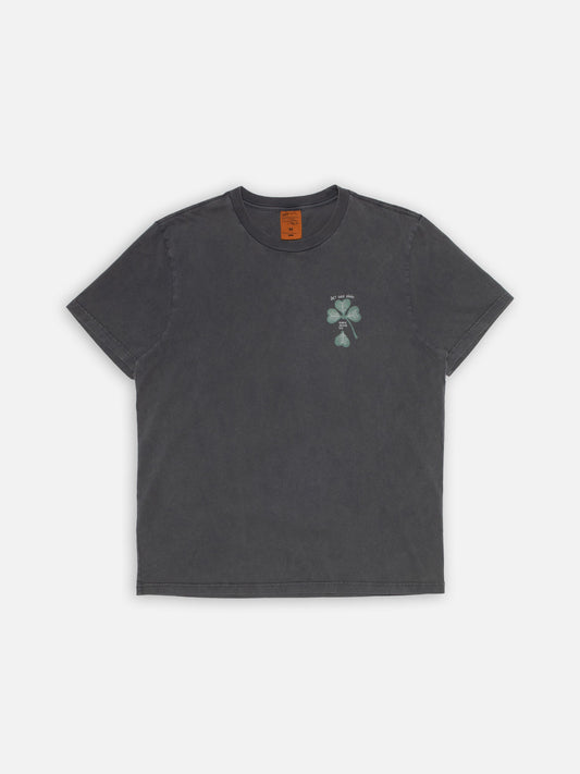 T-shirt imprimé en coton bio | gris "Roy lost leaf t-shirt - antracite"