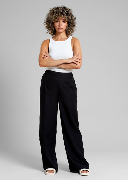 Pantalon large en tencel | Noir "pants ale black"