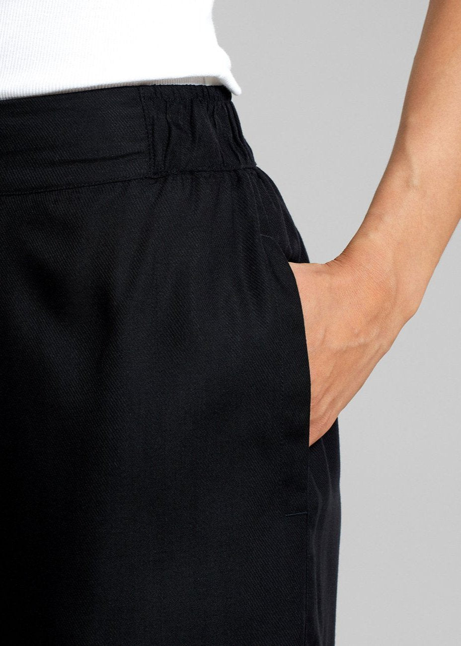Pantalon large en tencel | Noir "pants ale black"
