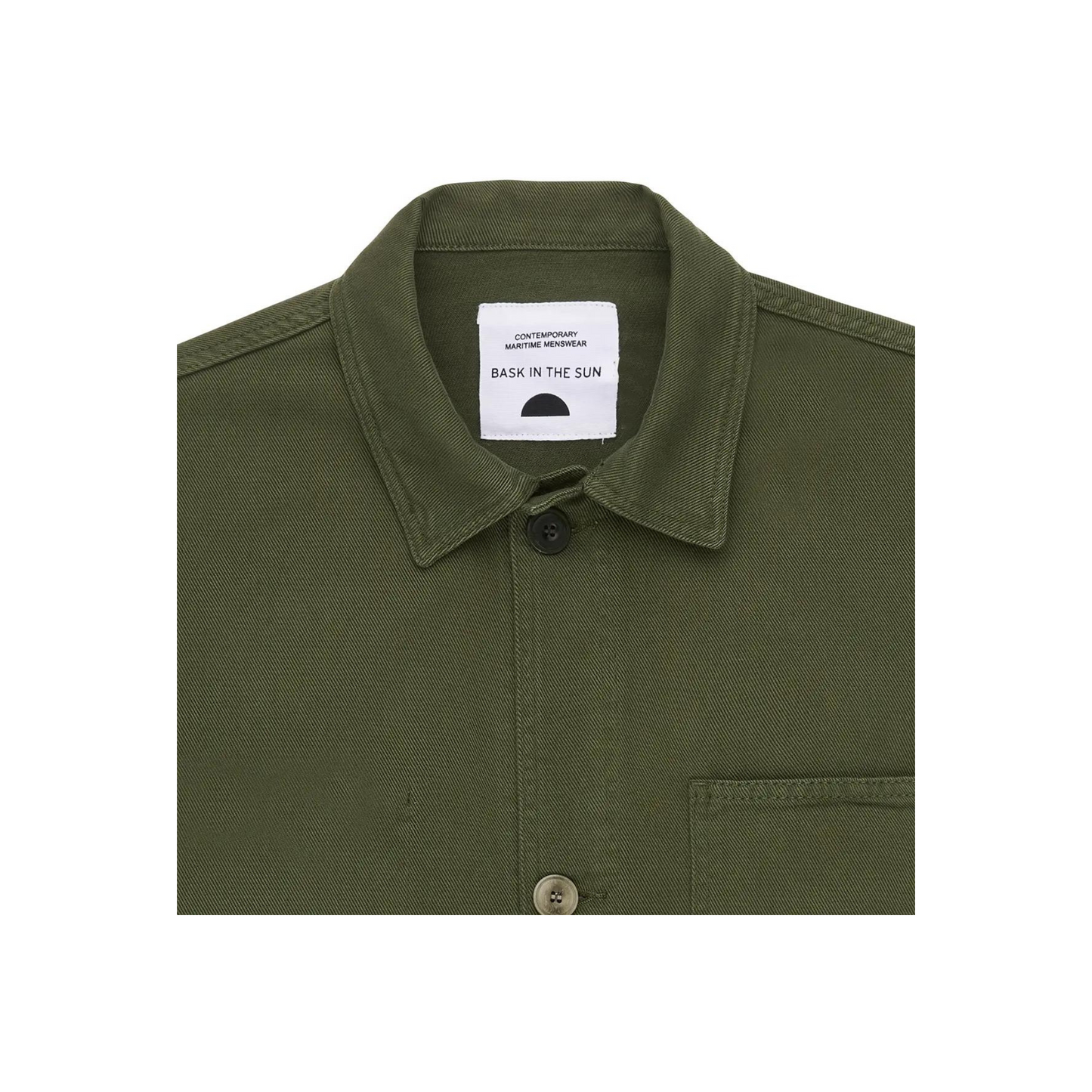 veste en coton bio | vert foncé "forest sergi jacket"