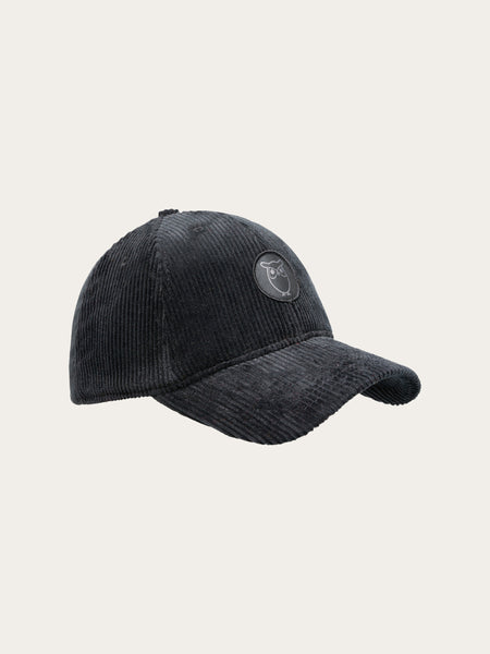 Casquette en velours de coton bio | Noir "8 wales corduroy cap black jet"