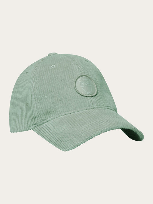 Casquette en velours de coton bio | Vert clair "8 wales corduroy cap lily pad"