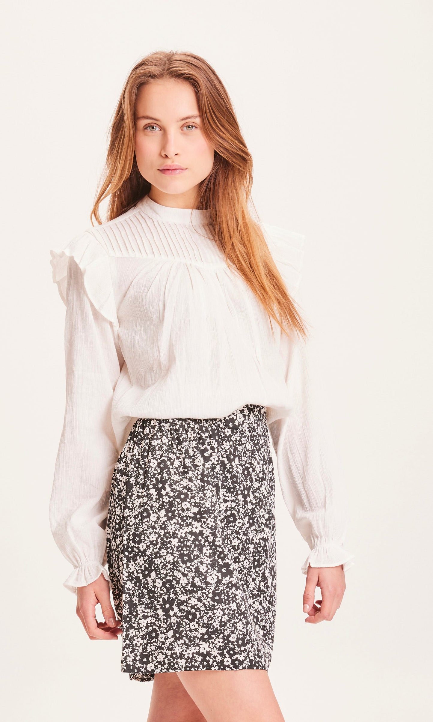 Blouse blanche en coton bio - lily