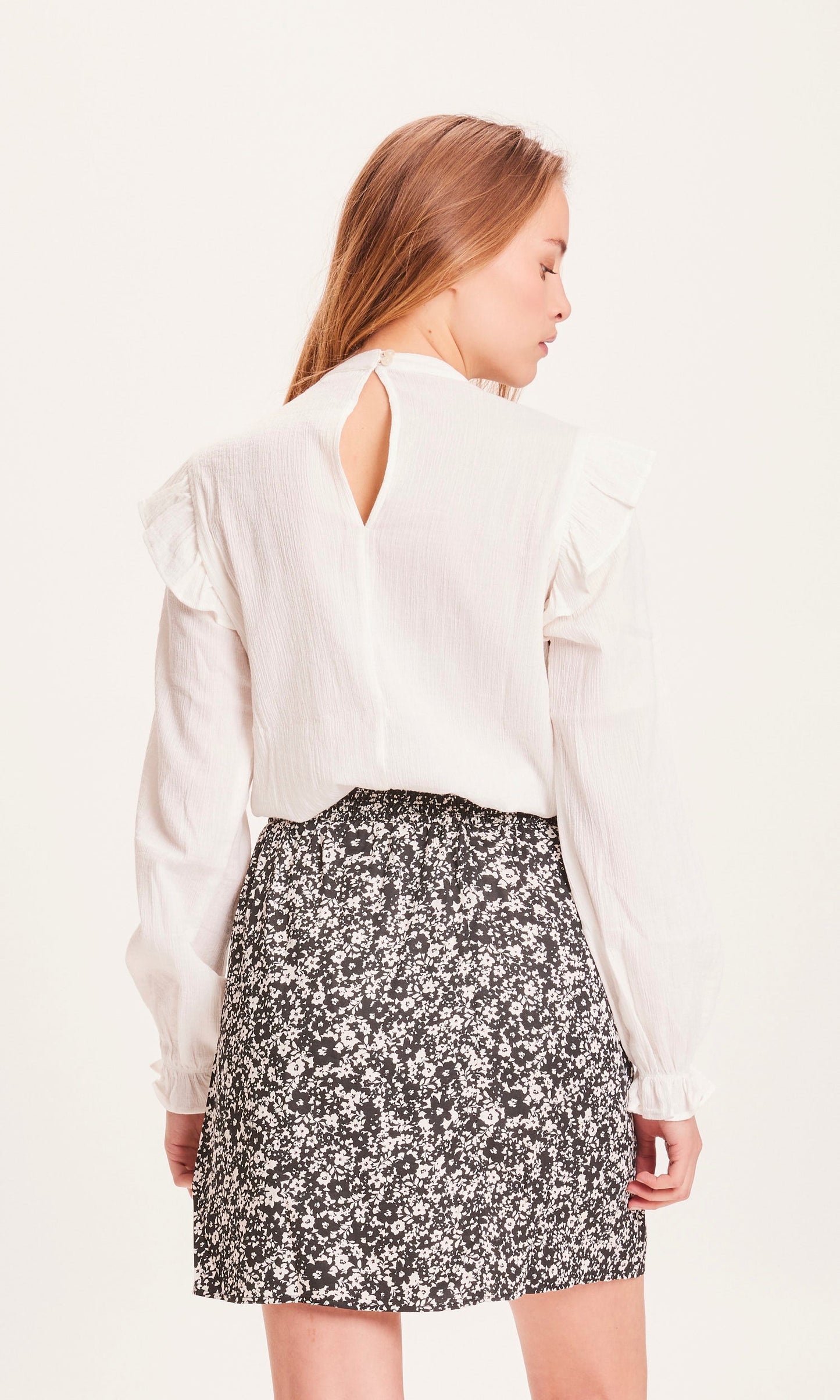 Blouse blanche en coton bio - lily