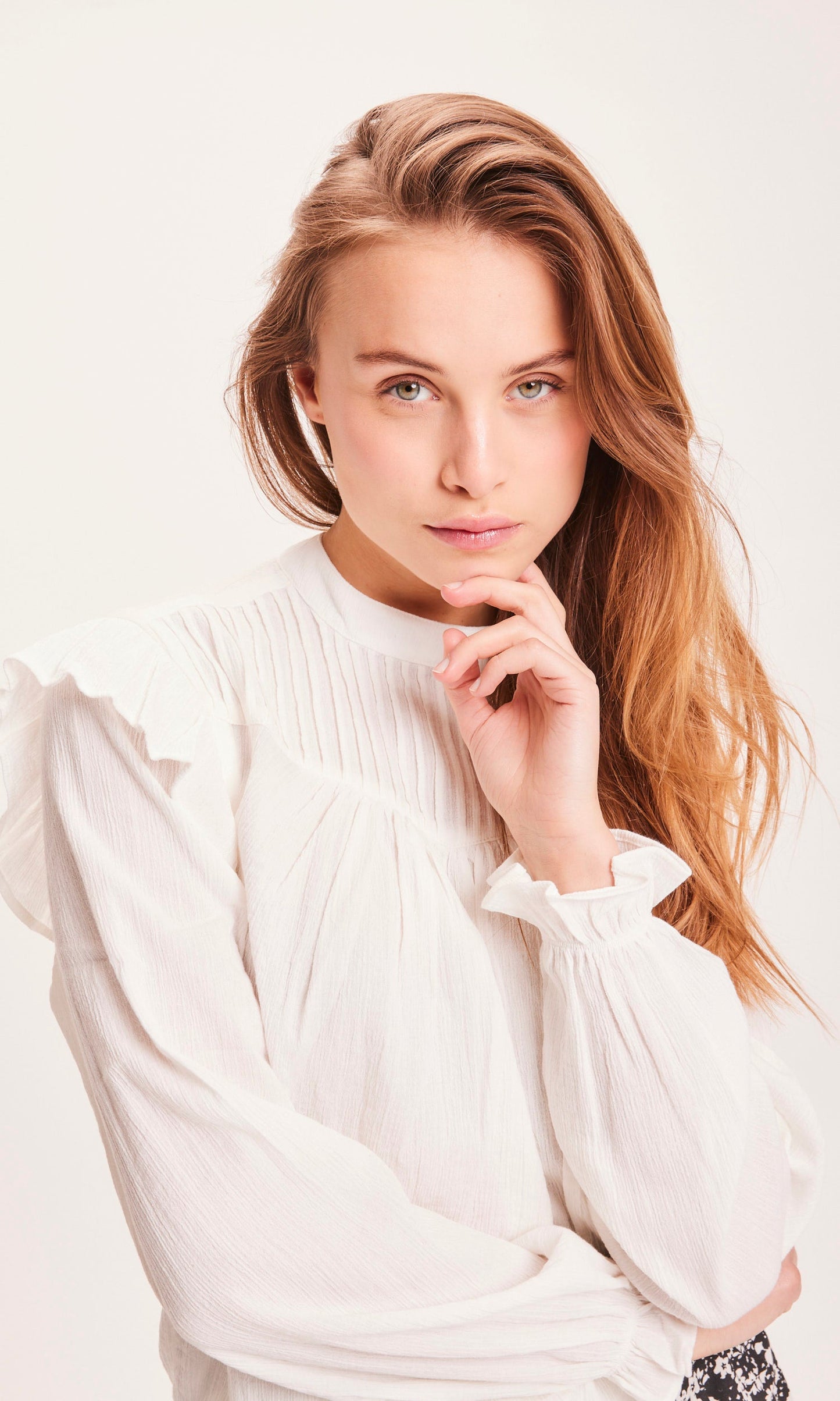 Blouse blanche en coton bio - lily