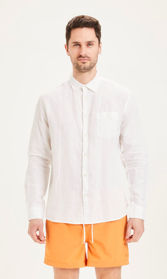 Chemise blanche en lin - larch