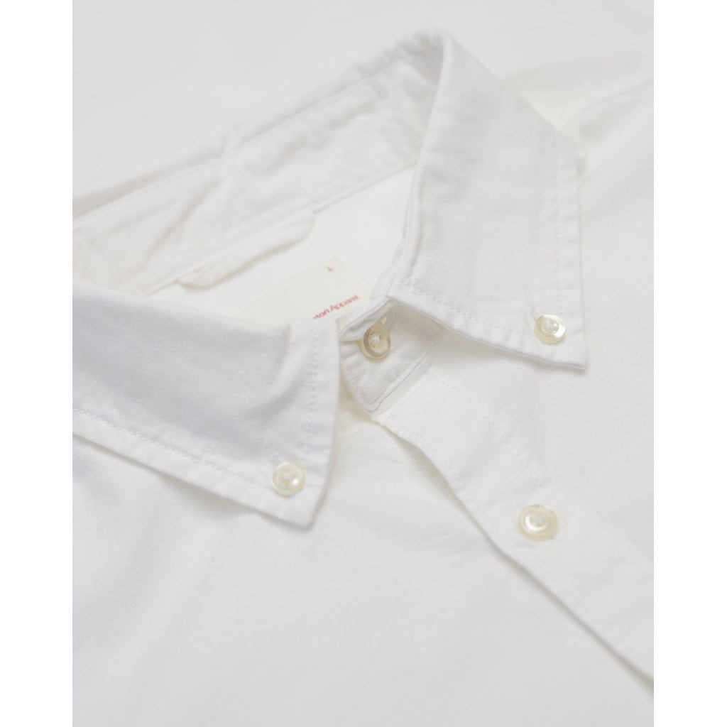 Chemise blanche en coton bio - Stretched Oxford Bright White