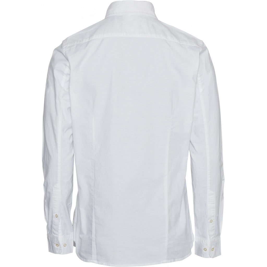 Chemise blanche en coton bio - Stretched Oxford Bright White