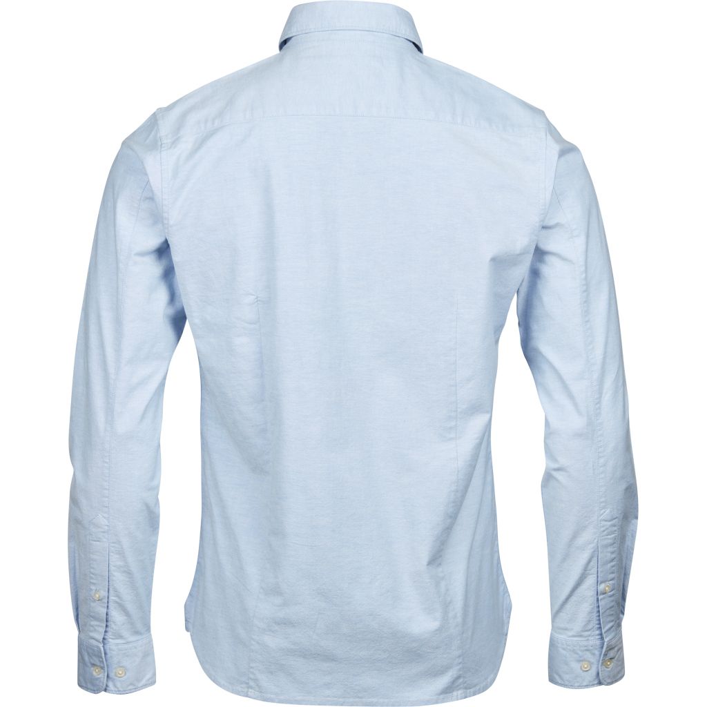 Chemise bleu ciel en coton bio - Stretched Oxford