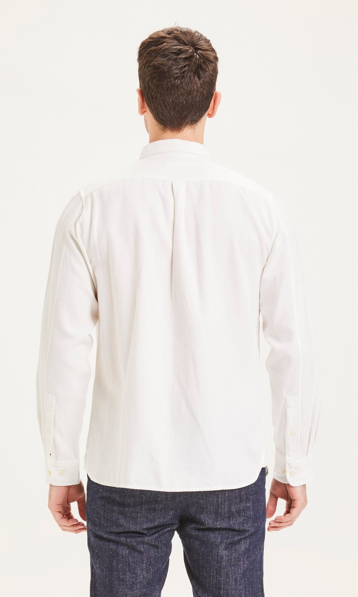 Chemise blanche en tencel et coton bio - Larch bright white