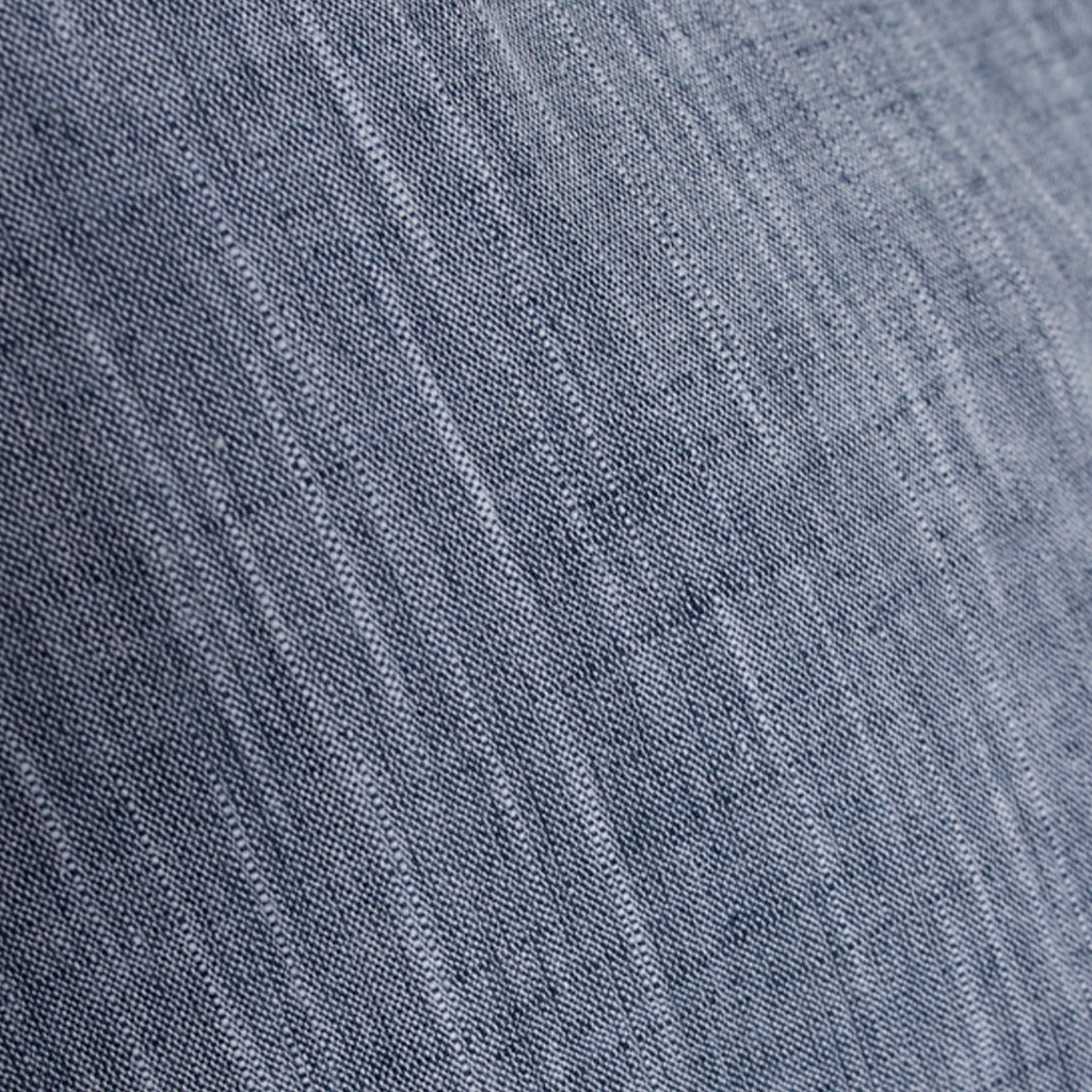 Chemise à manches courtes bleu nuit en lin et coton bio - Larch