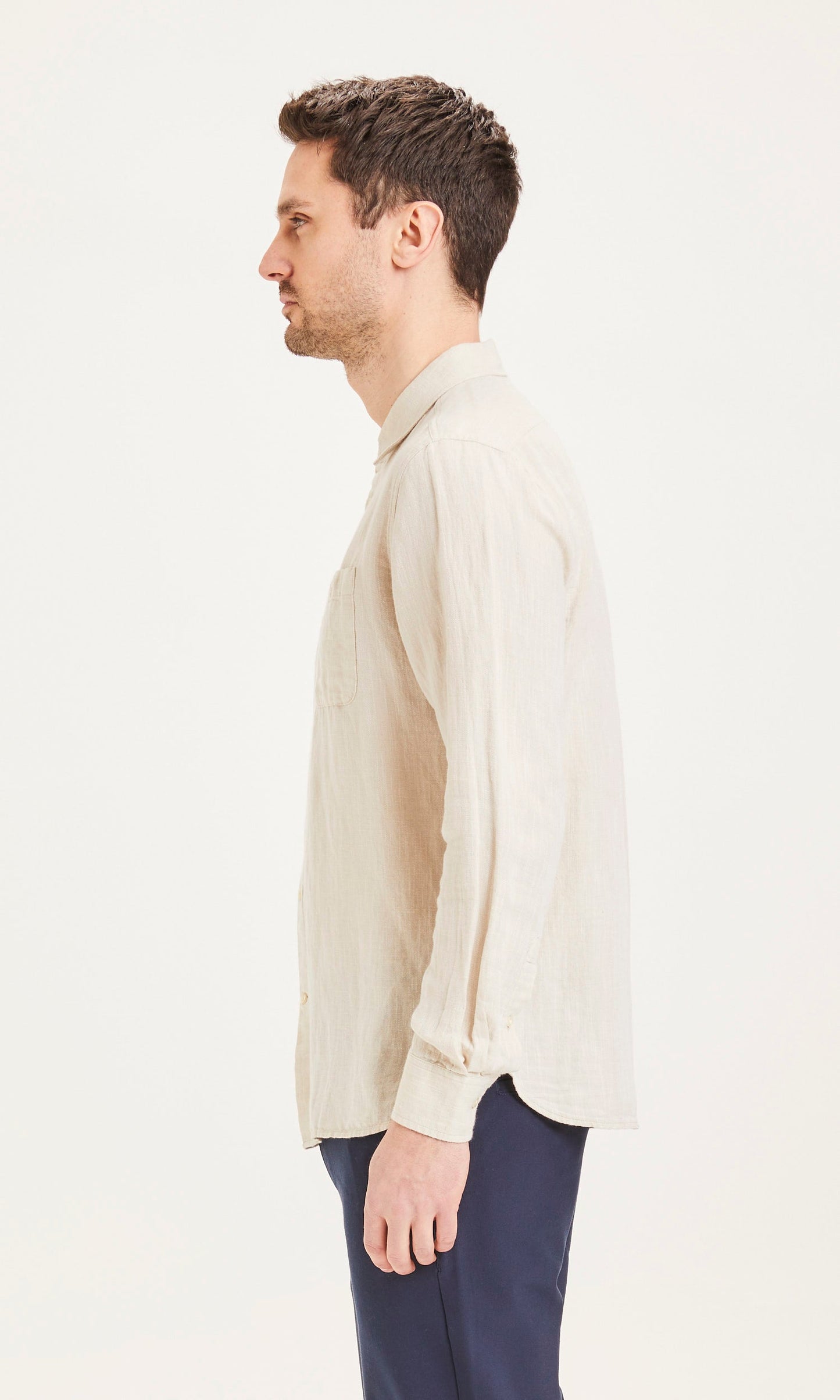 Chemise beige en lin - Larch