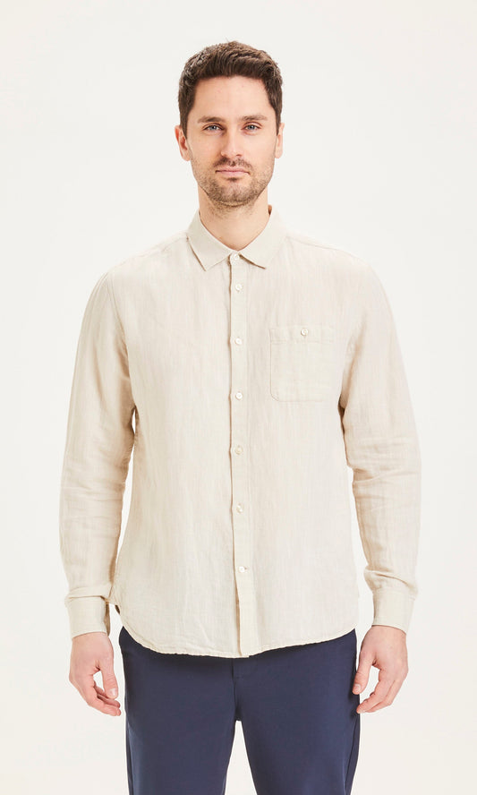 Chemise beige en lin - Larch
