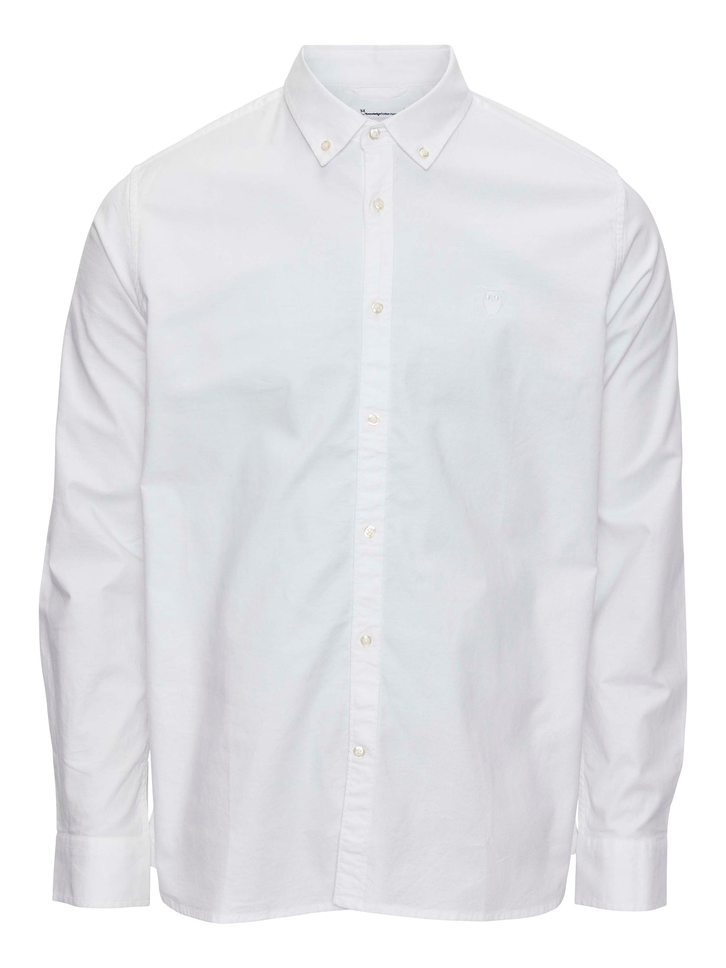 Chemise en coton bio | Blanc "Oxford shirt bright white"