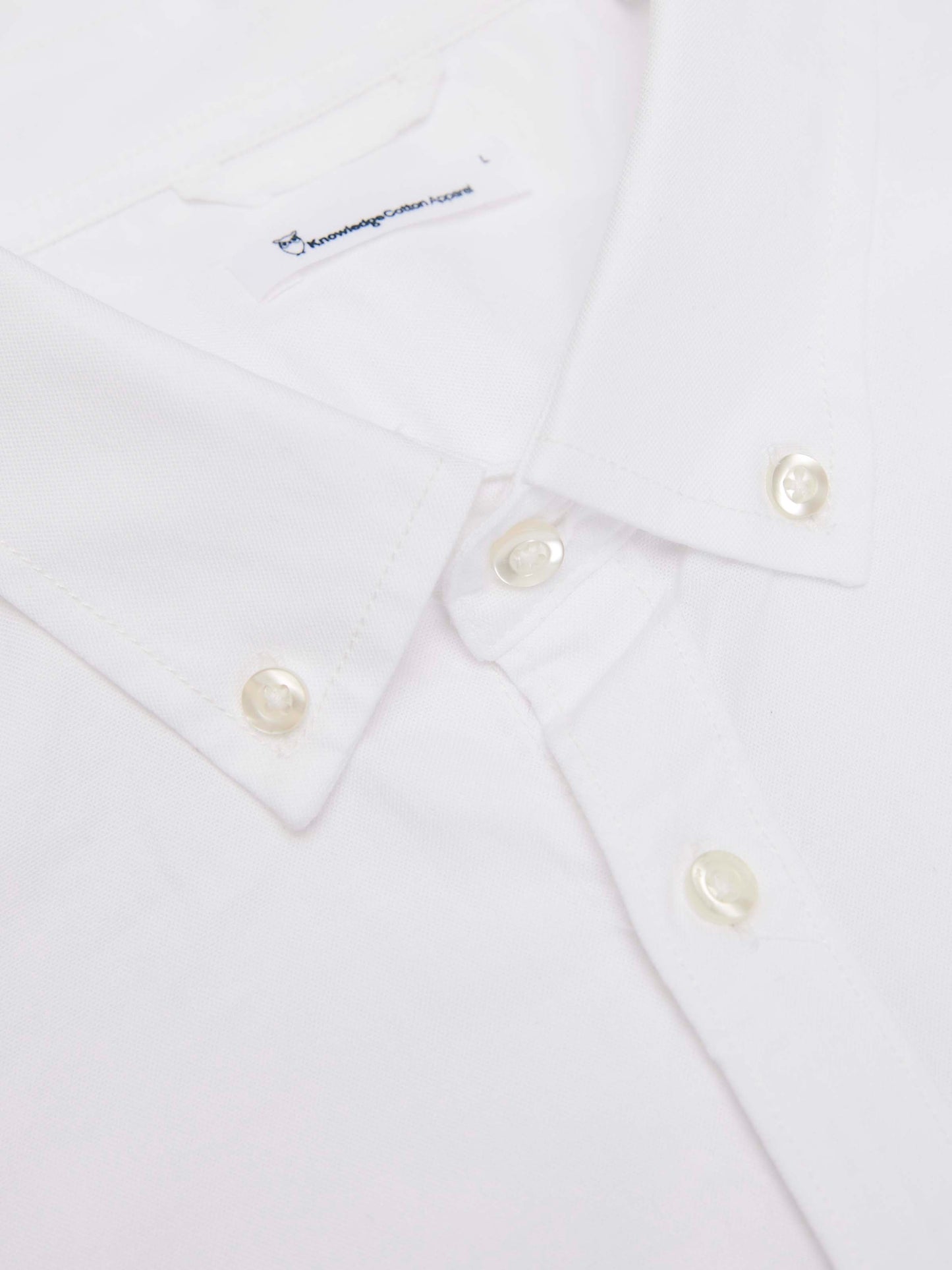 Chemise en coton bio | Blanc "Oxford shirt bright white"