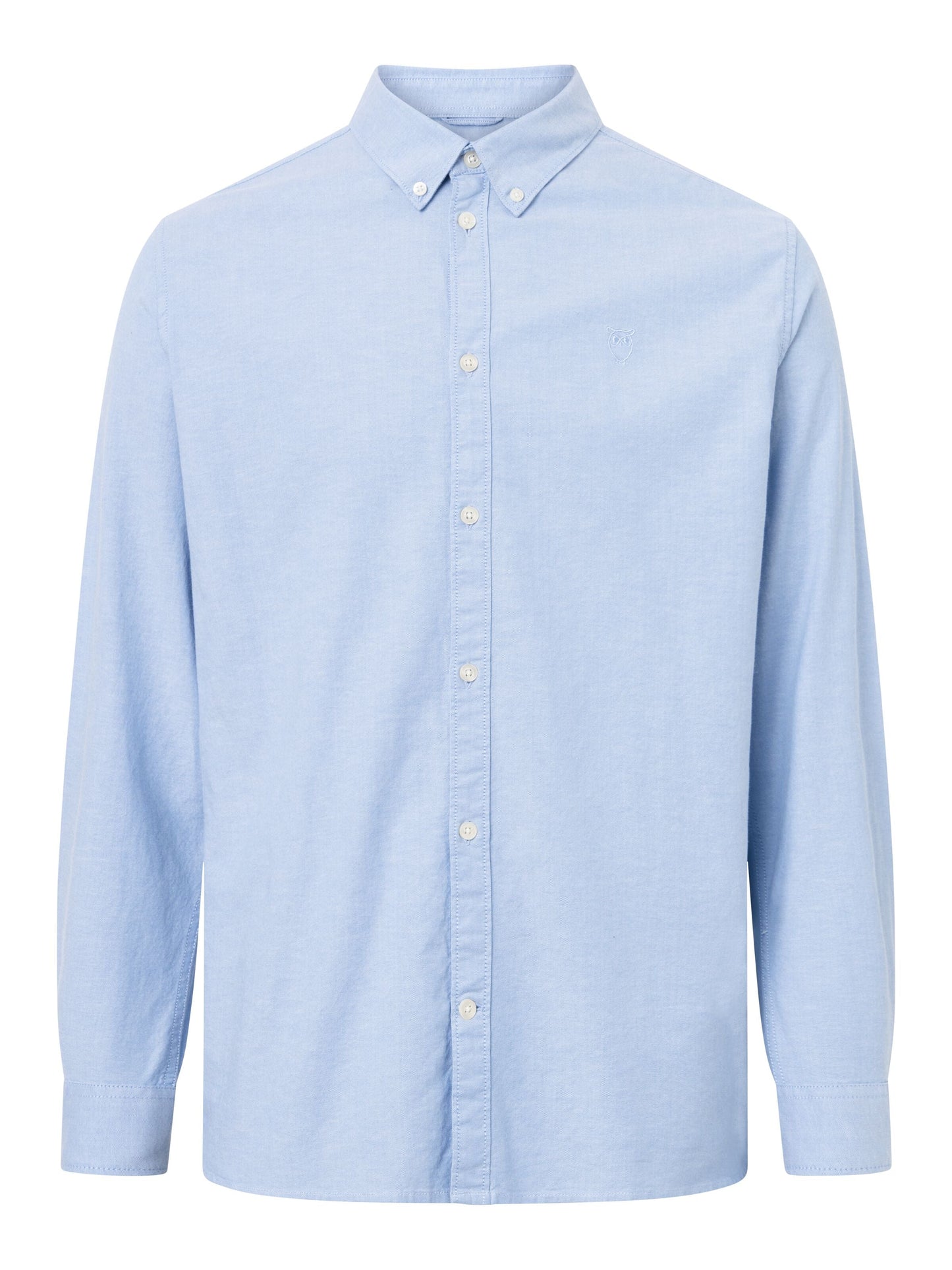 Chemise avec logo en coton bio | Bleu clair "costom tailored oxford shirt lapis blue"