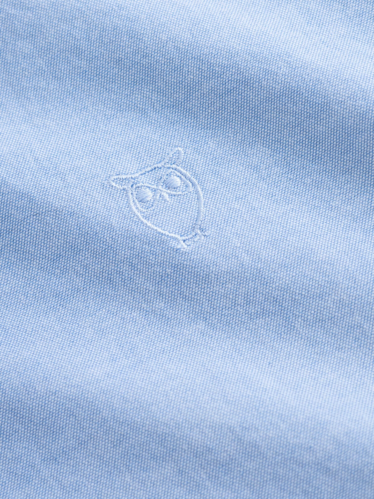 Chemise avec logo en coton bio | Bleu clair "costom tailored oxford shirt lapis blue"