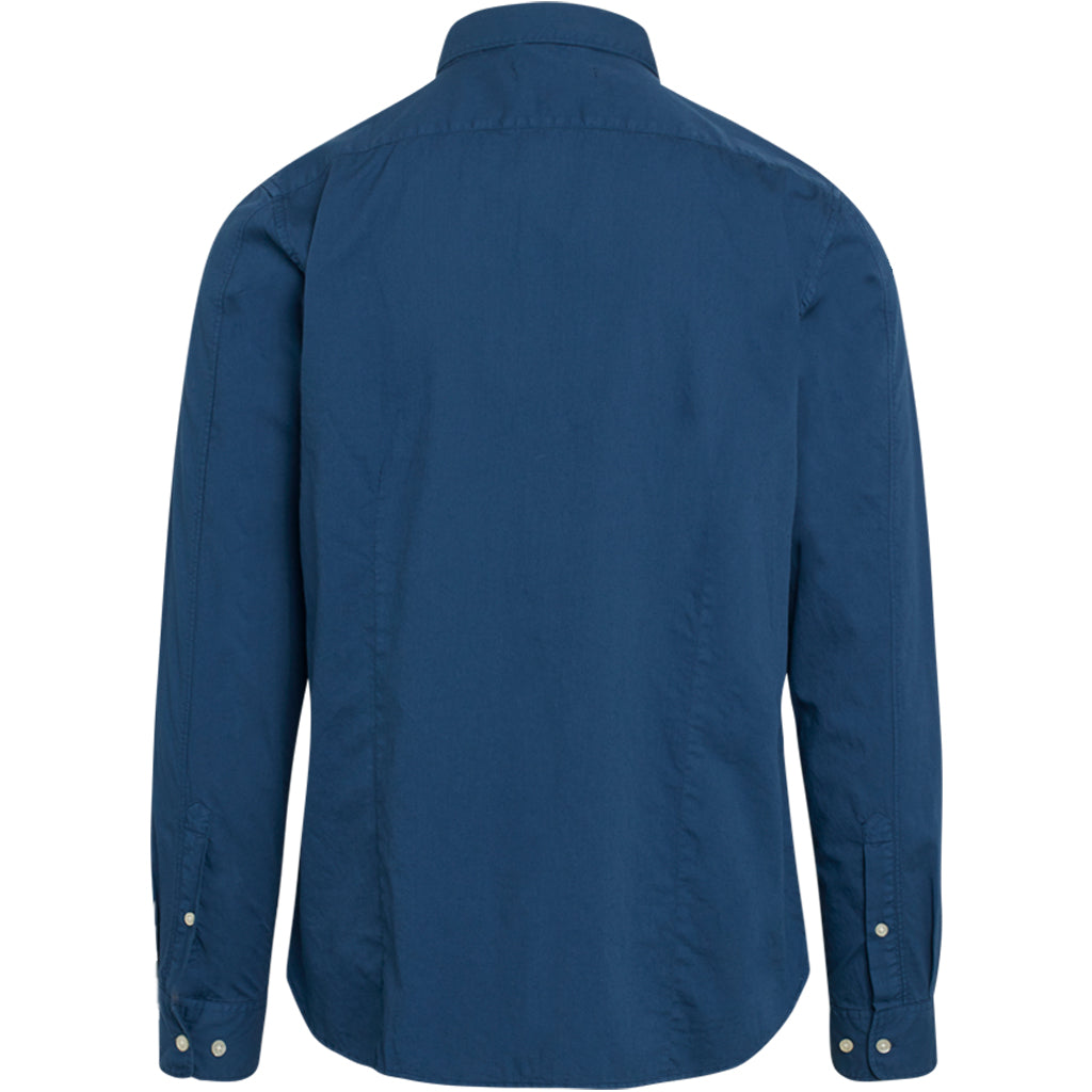 Chemise indigo en coton bio - Larch