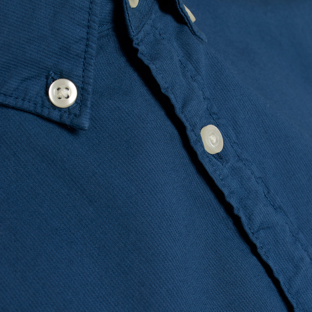 Chemise indigo en coton bio - Larch