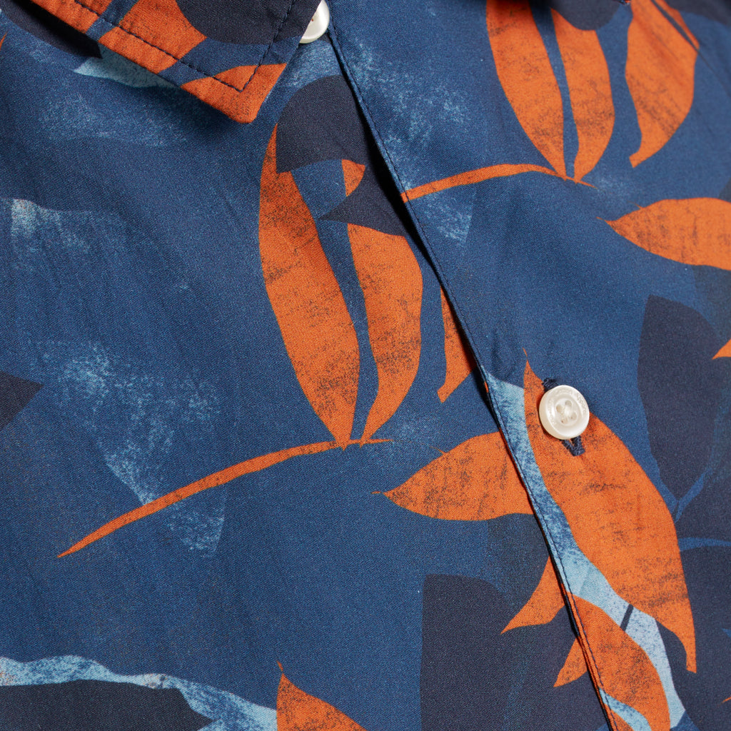 Chemise ample à manches courtes imprimé fleuri - Wave