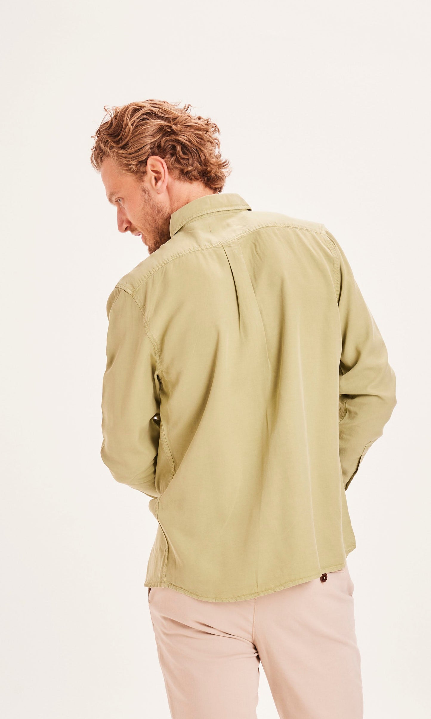 Chemise vert-sauge en Tencel - LARCH Tencel sage