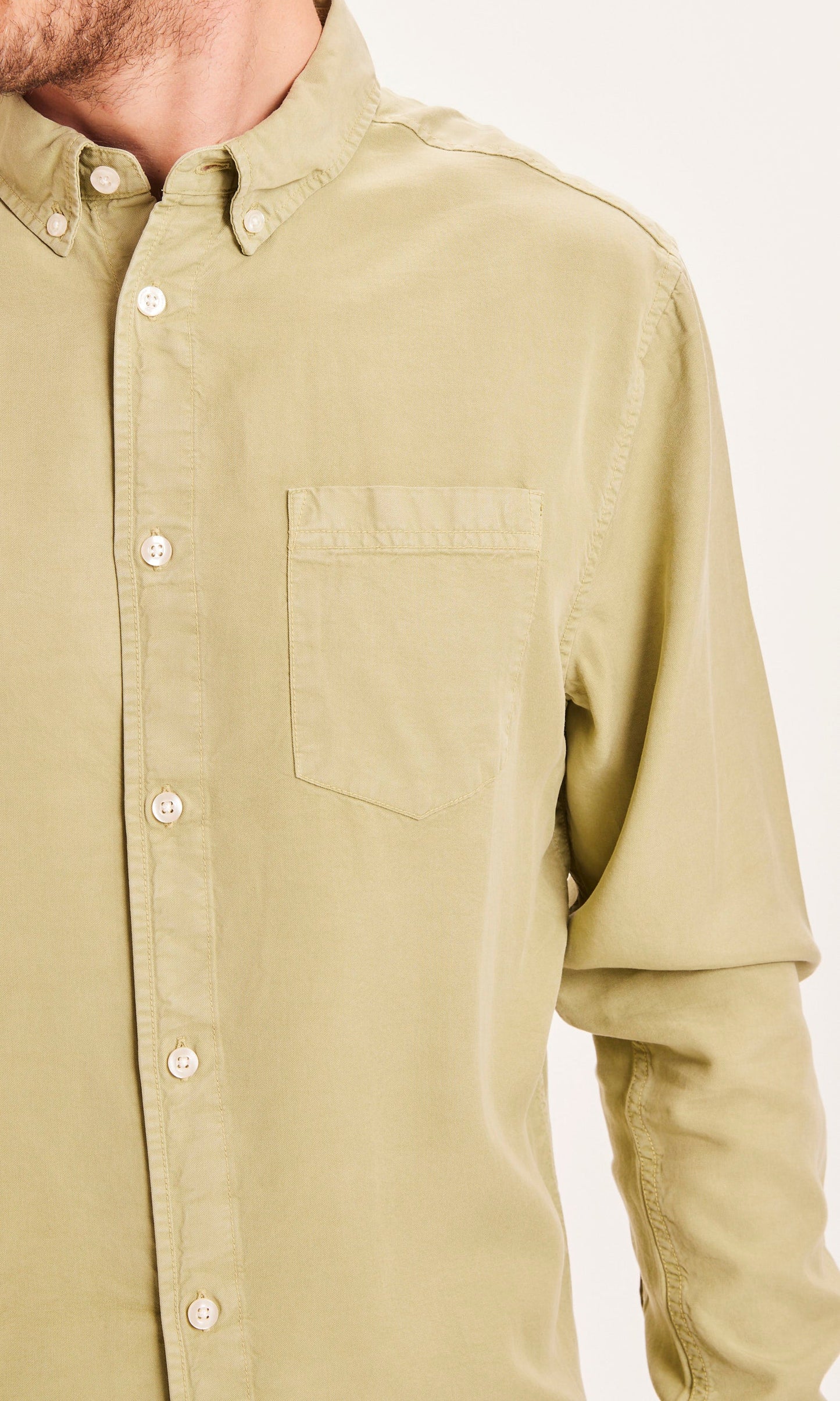 Chemise vert-sauge en Tencel - LARCH Tencel sage