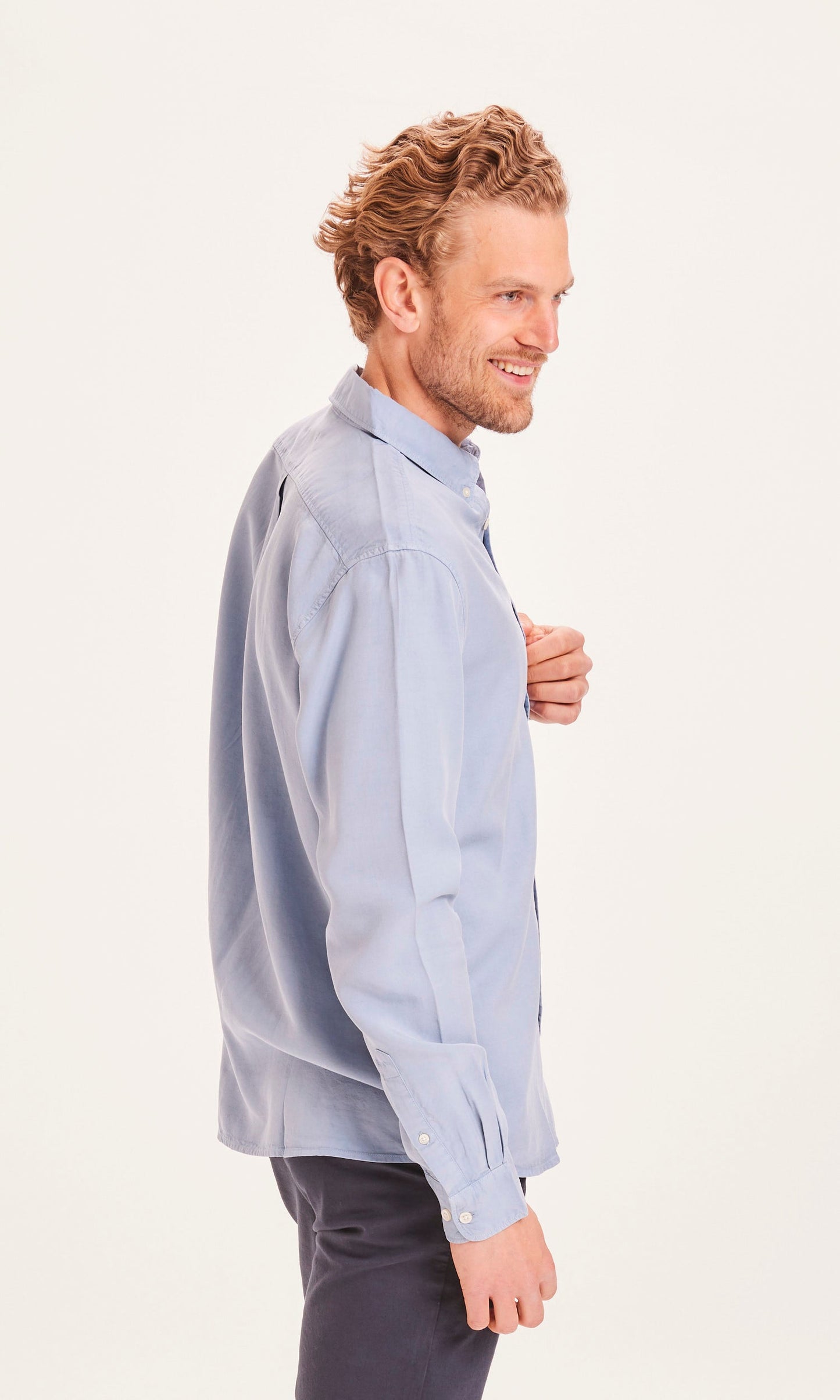 Chemise bleu ciel en Tencel - LARCH Tencel blue fog