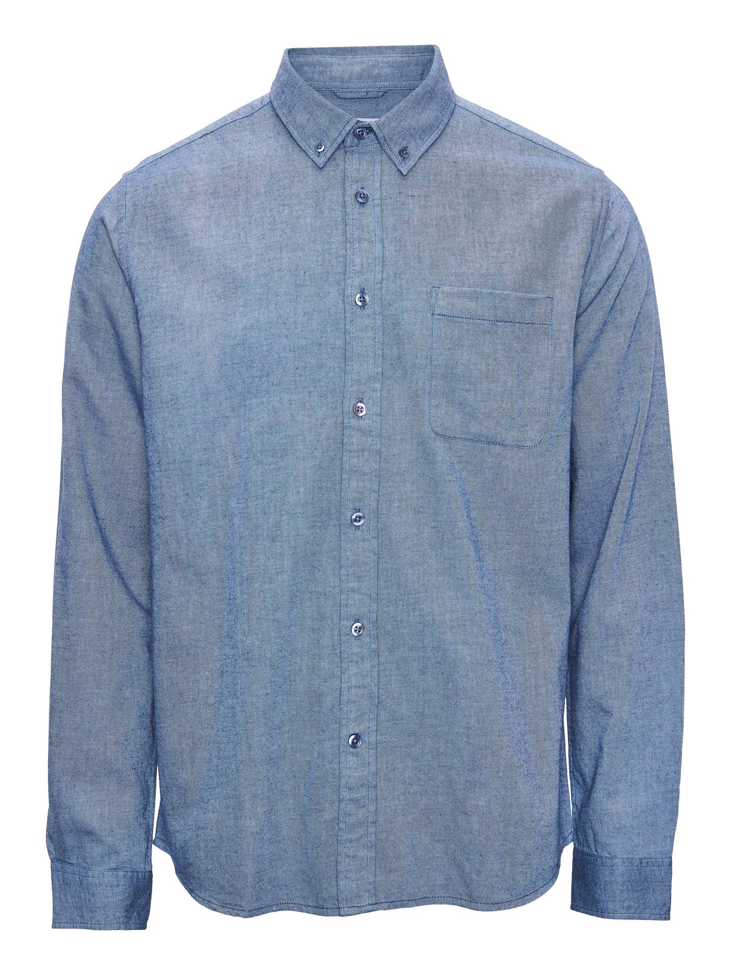 Chemise flanelle bleue en coton bio
