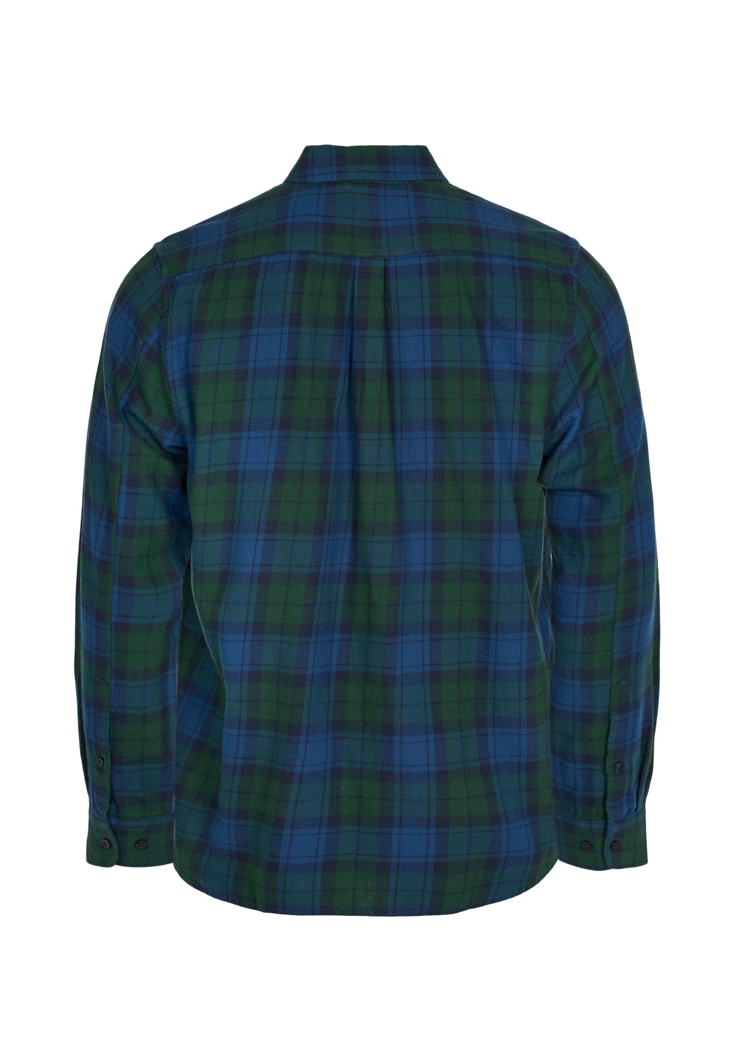 Chemise à carreaux flanelle légère en coton bio -custom fit shirt trekking green