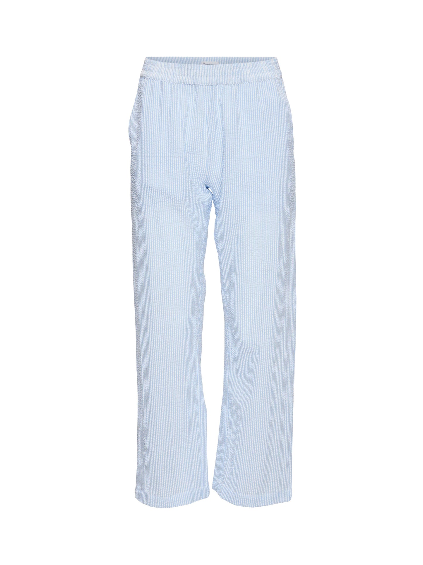 Ensemble de pyjama rayé bleu clair en coton bio - blue fog