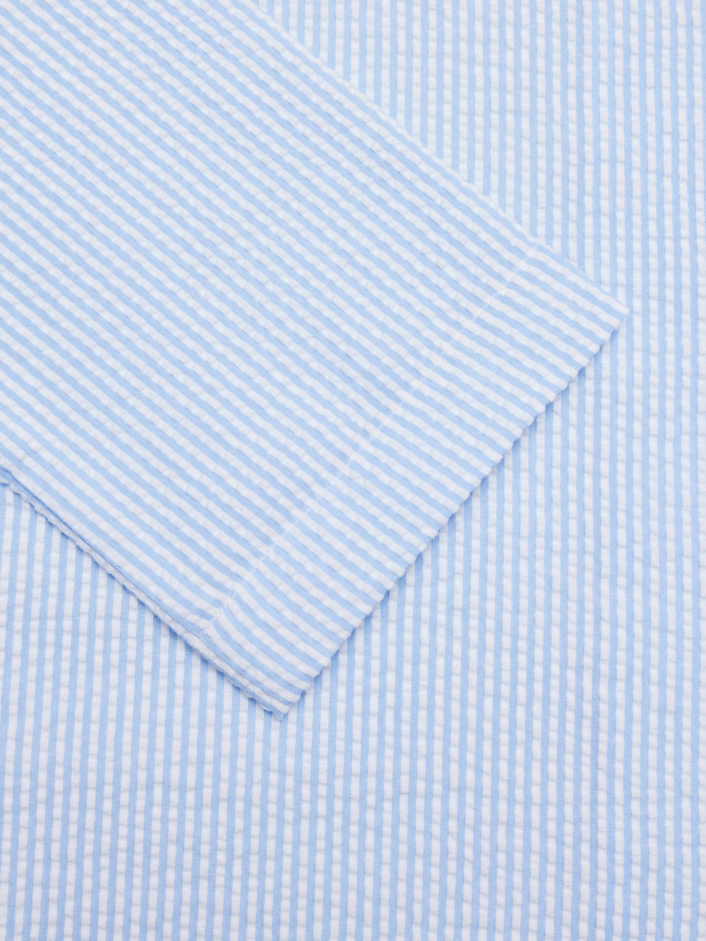 Ensemble de pyjama rayé bleu clair en coton bio - blue fog