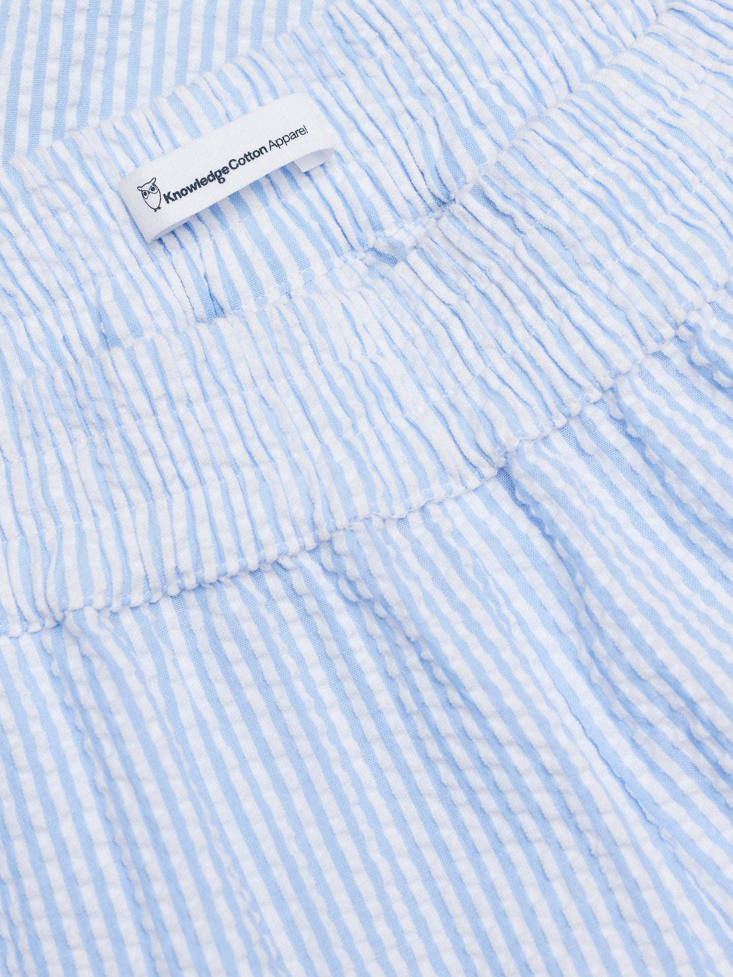 Ensemble de pyjama rayé bleu clair en coton bio - blue fog