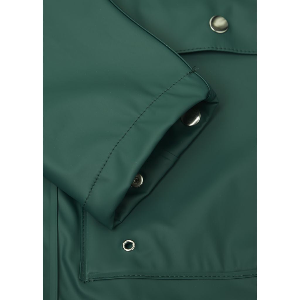 Imperméable vert en polyester recyclé