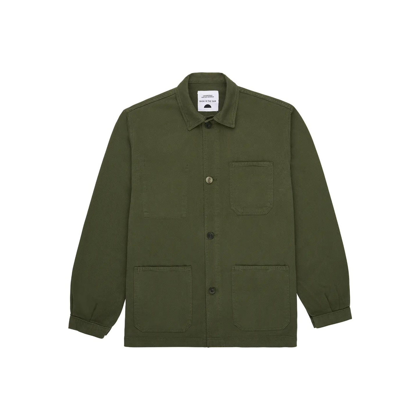 veste en coton bio | vert foncé "forest sergi jacket"