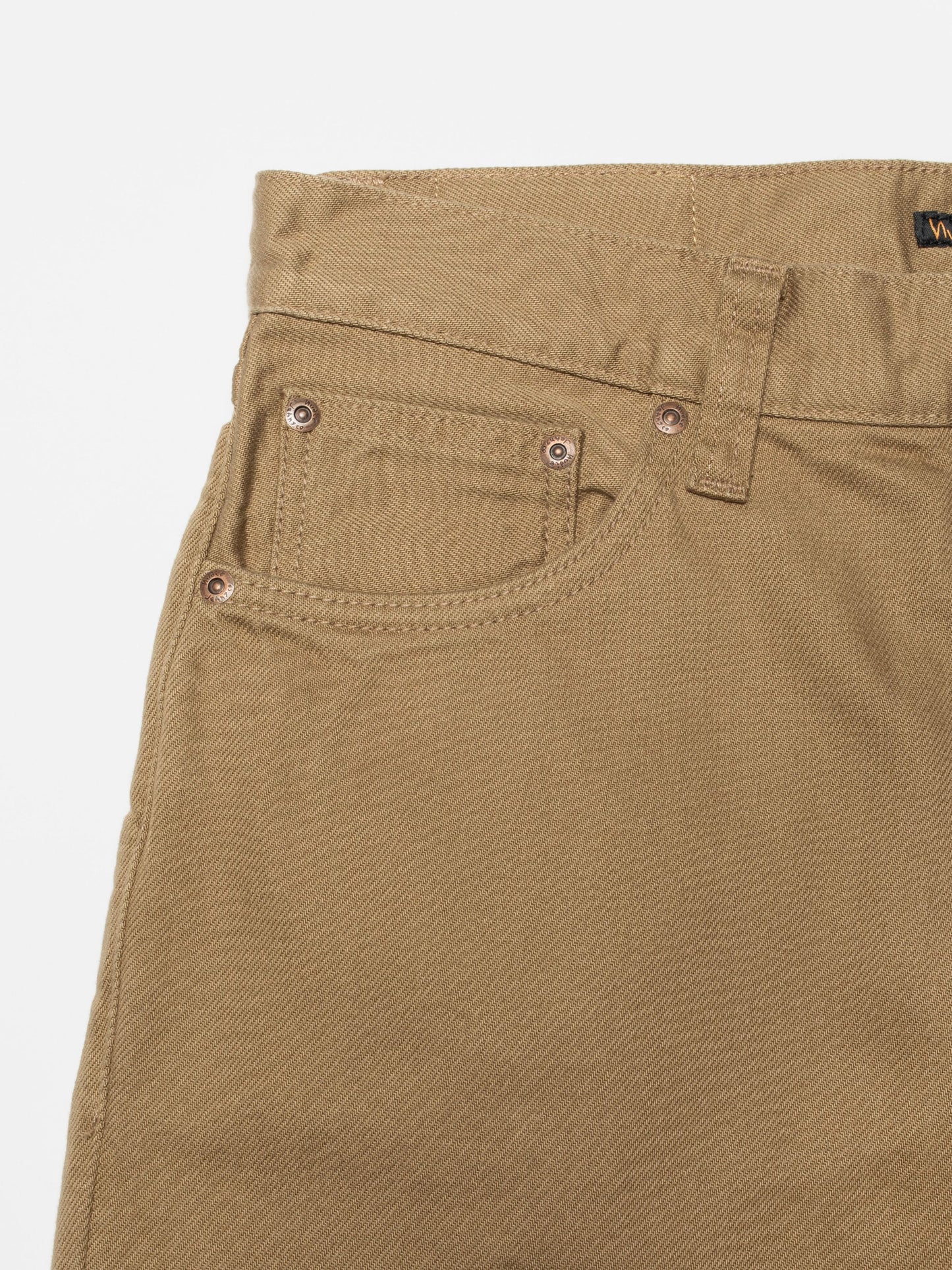 Jean droit en coton bio | camel "gritty jackson everlion"