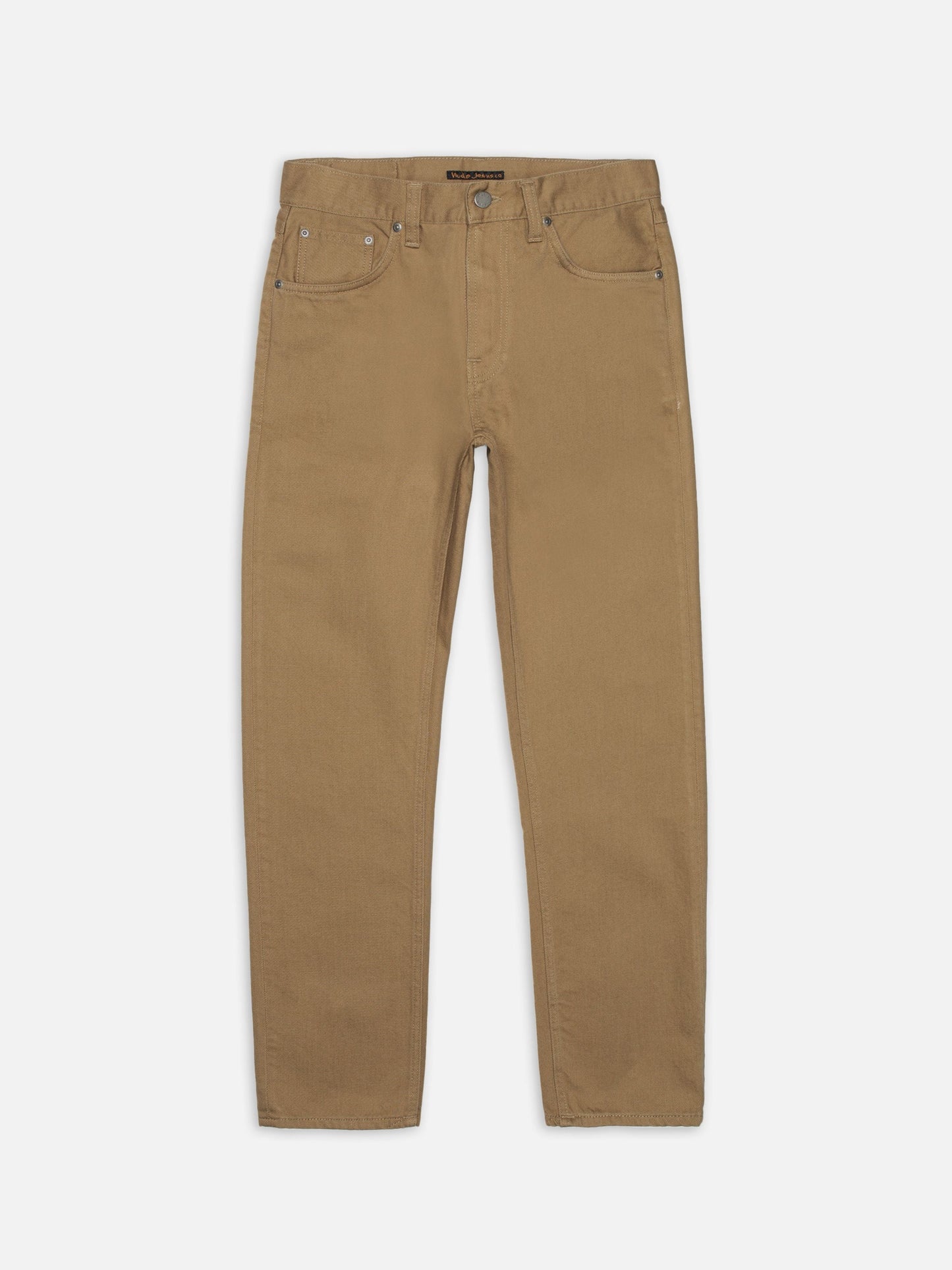 Jean droit en coton bio | camel "gritty jackson everlion"