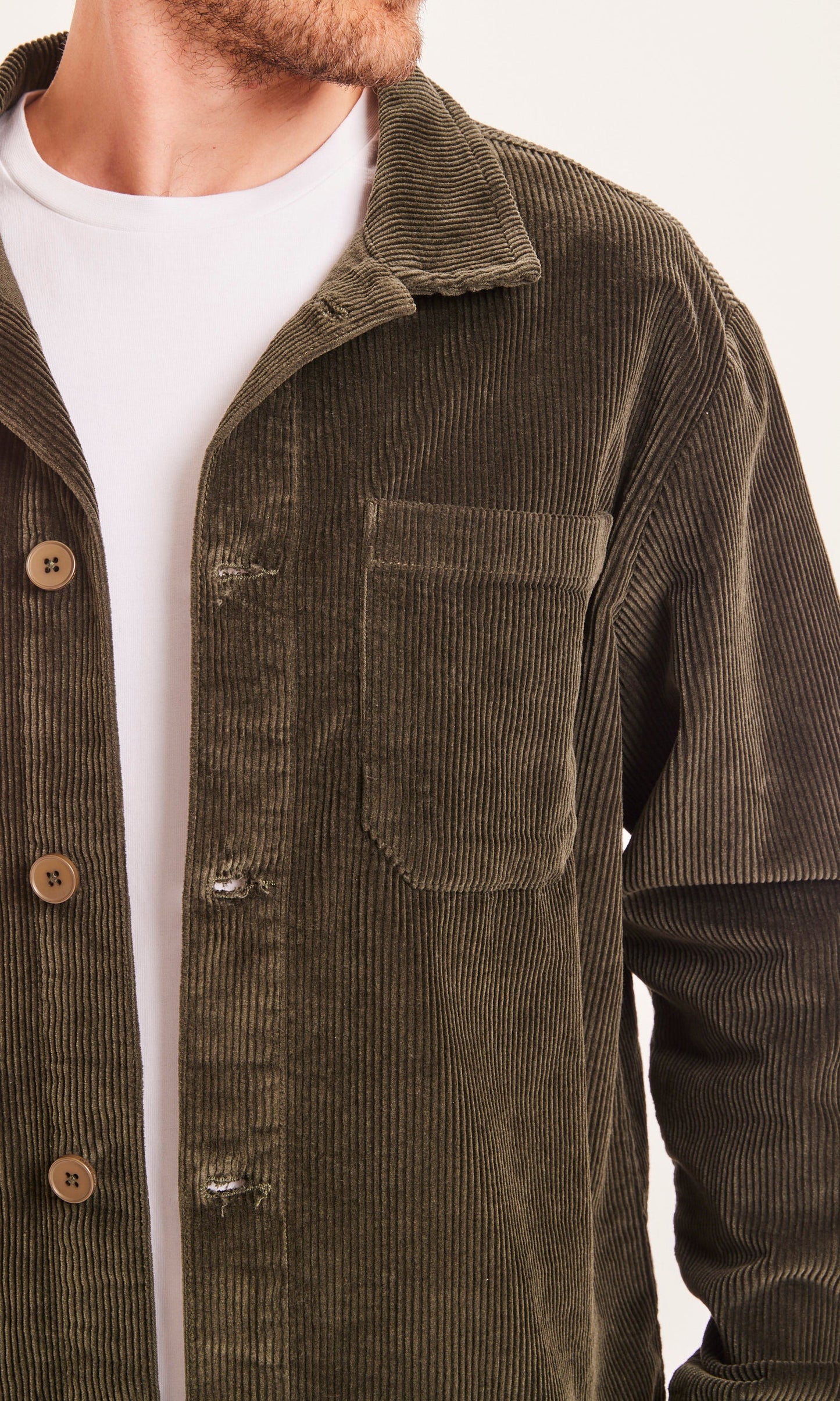 Veste verte en velours de coton bio - Pine Forrest Night