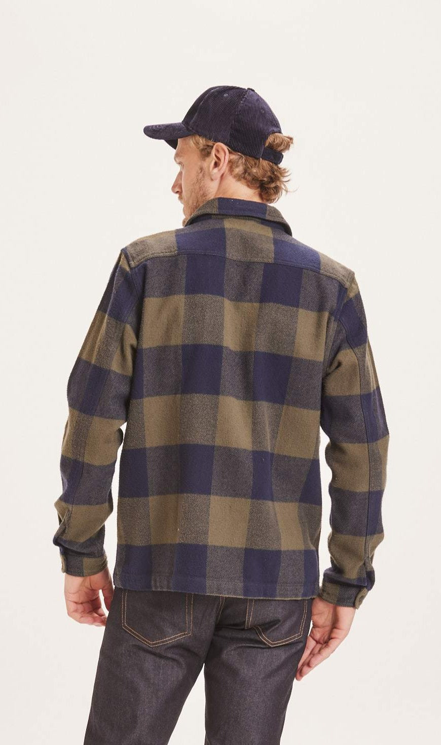 Veste en flanelle à carreaux en coton bio - Pine Forrest Night