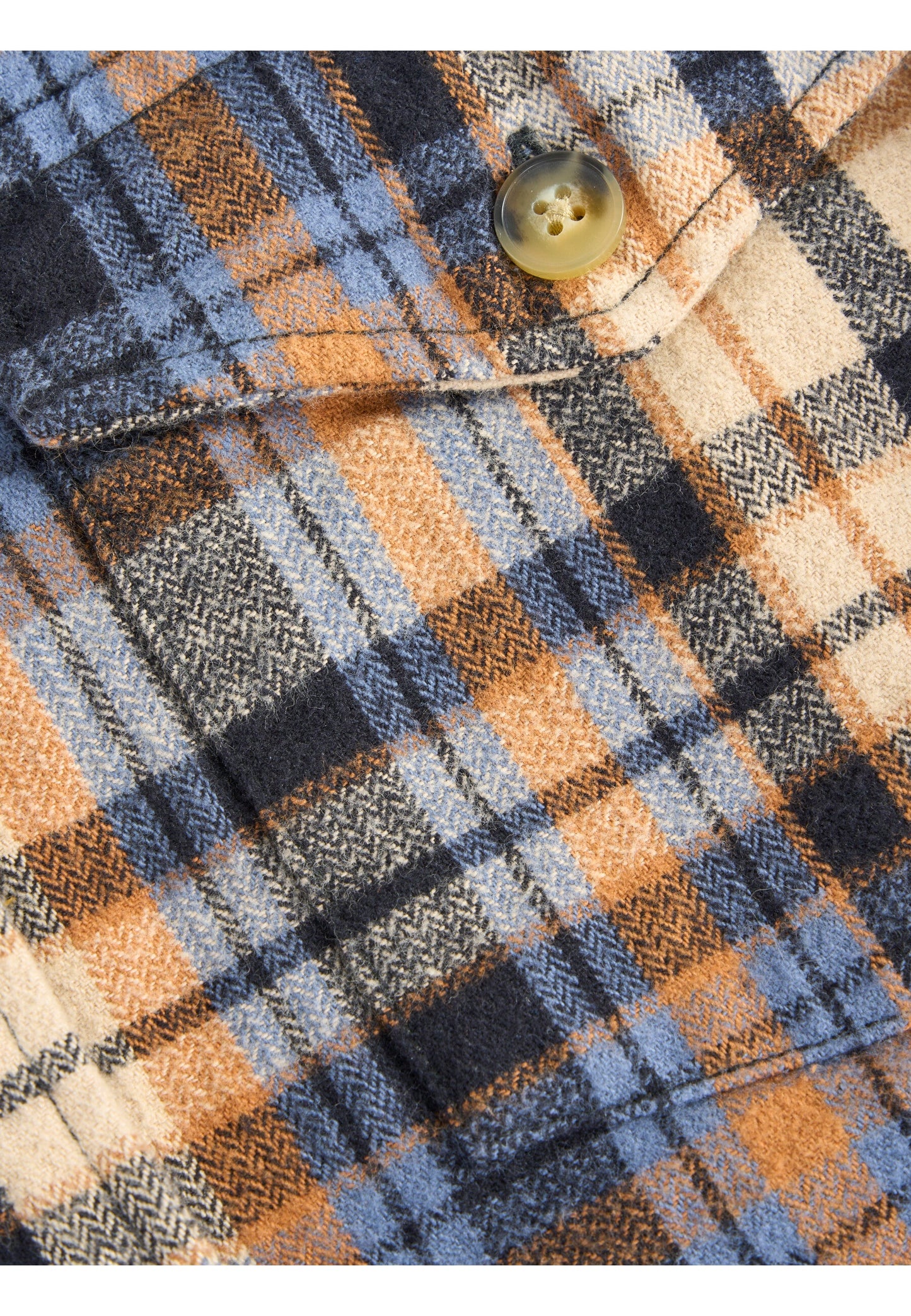 Surchemise épaisse à carreaux en coton bio - earth colors checkred overshirt brown sugar