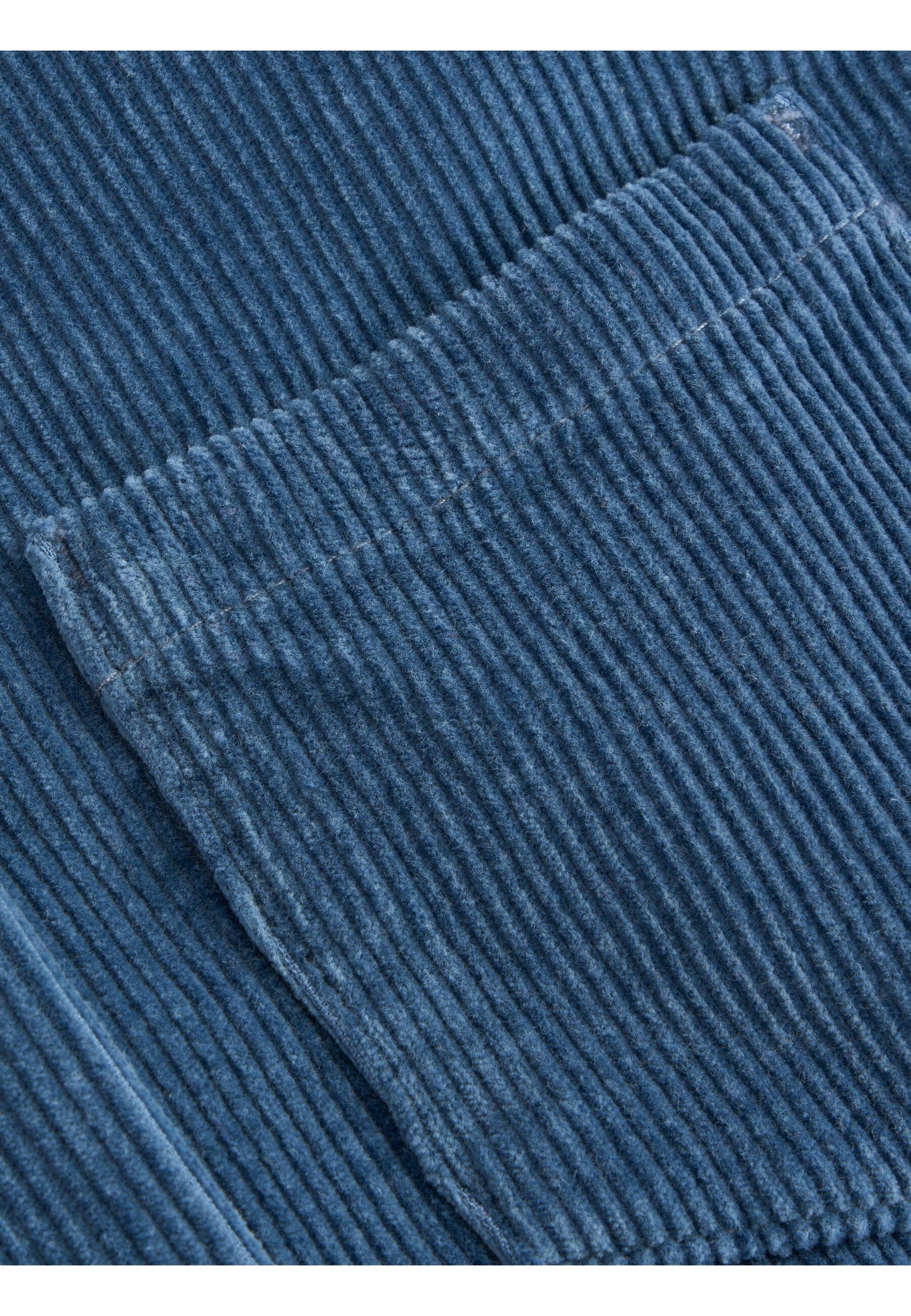Surchemise bleue velours en coton bio - 8-wales corduroy overshirt china blue