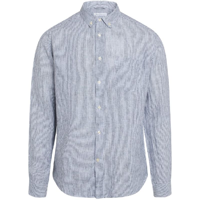 Chemise rayée en lin bio - larch