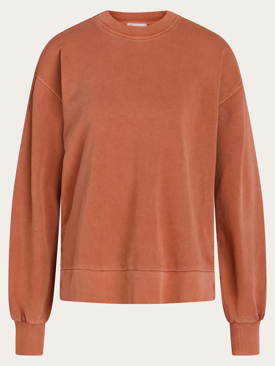 Sweat oversize rouille en coton bio - a-shape fashion sweat autumn leaf