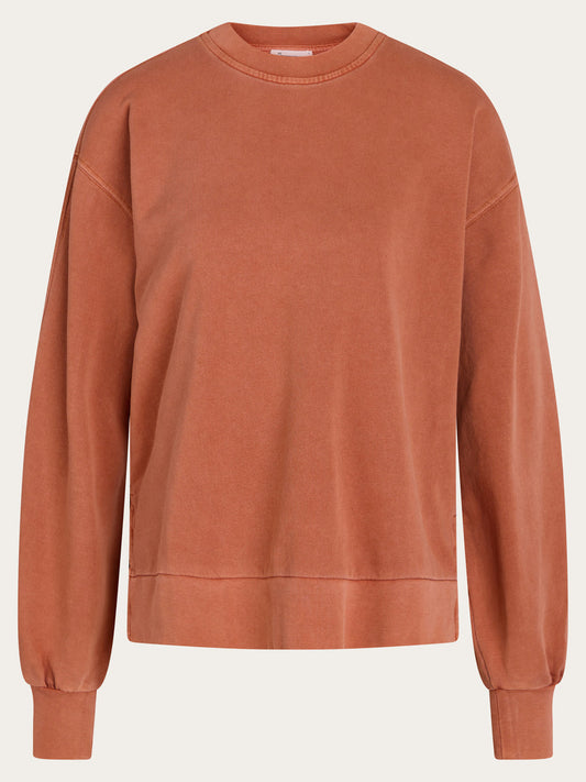 Sweat oversize rouille en coton bio - a-shape fashion sweat autumn leaf