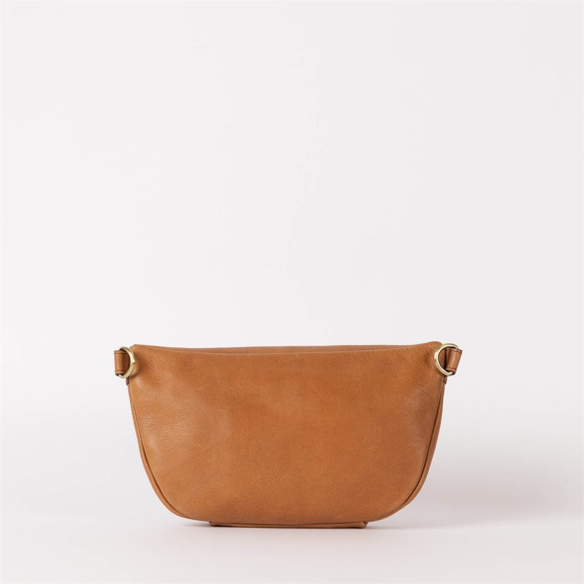 Banane en cuir certifié | Marron "milo oak soft grain"