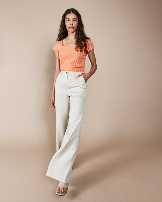 Pantalon large écru en tencel - Arouca