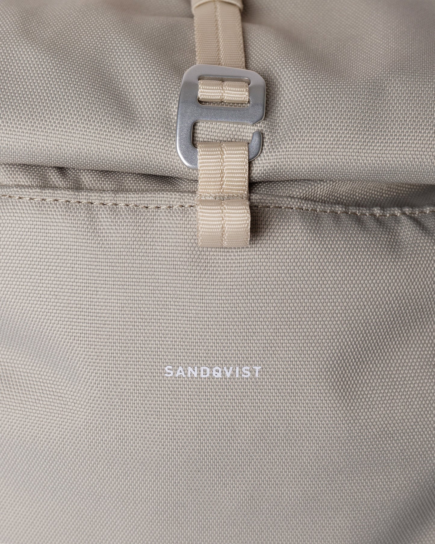 Sac à dos vegan rolltop beige en matière recyclée - arvid multi birch