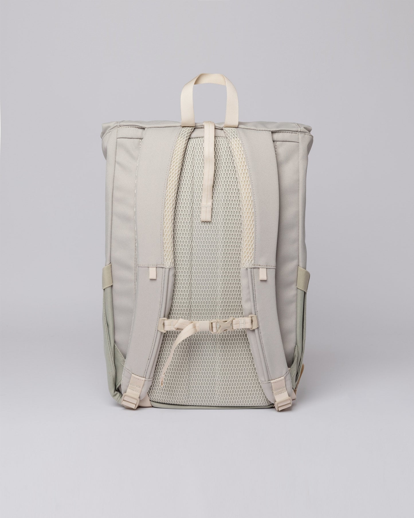 Sac à dos vegan rolltop beige en matière recyclée - arvid multi birch