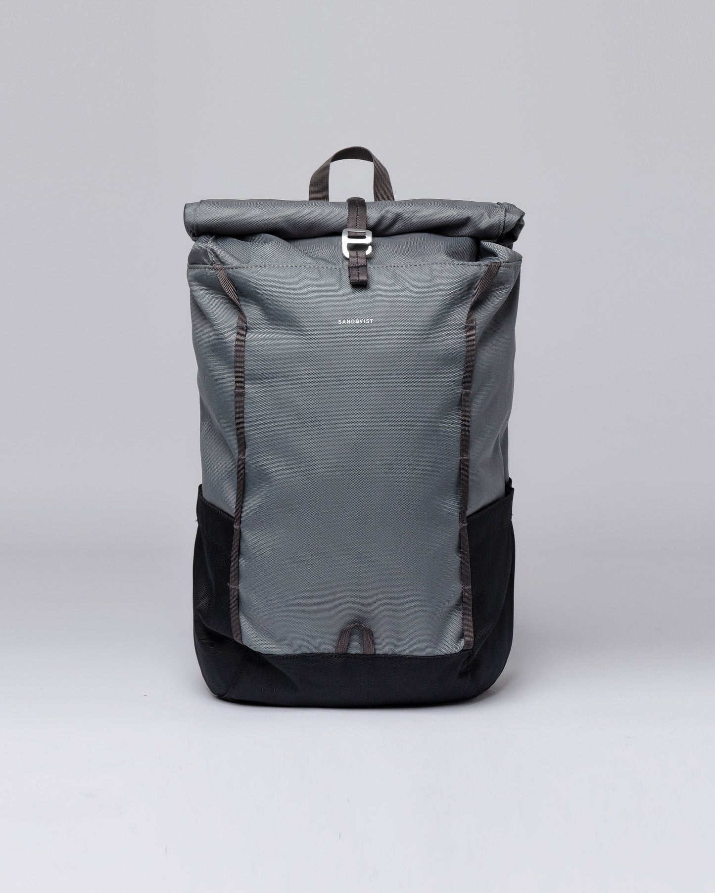 Sac à dos vegan rolltop gris foncé en matière recyclée - arvid multi dark