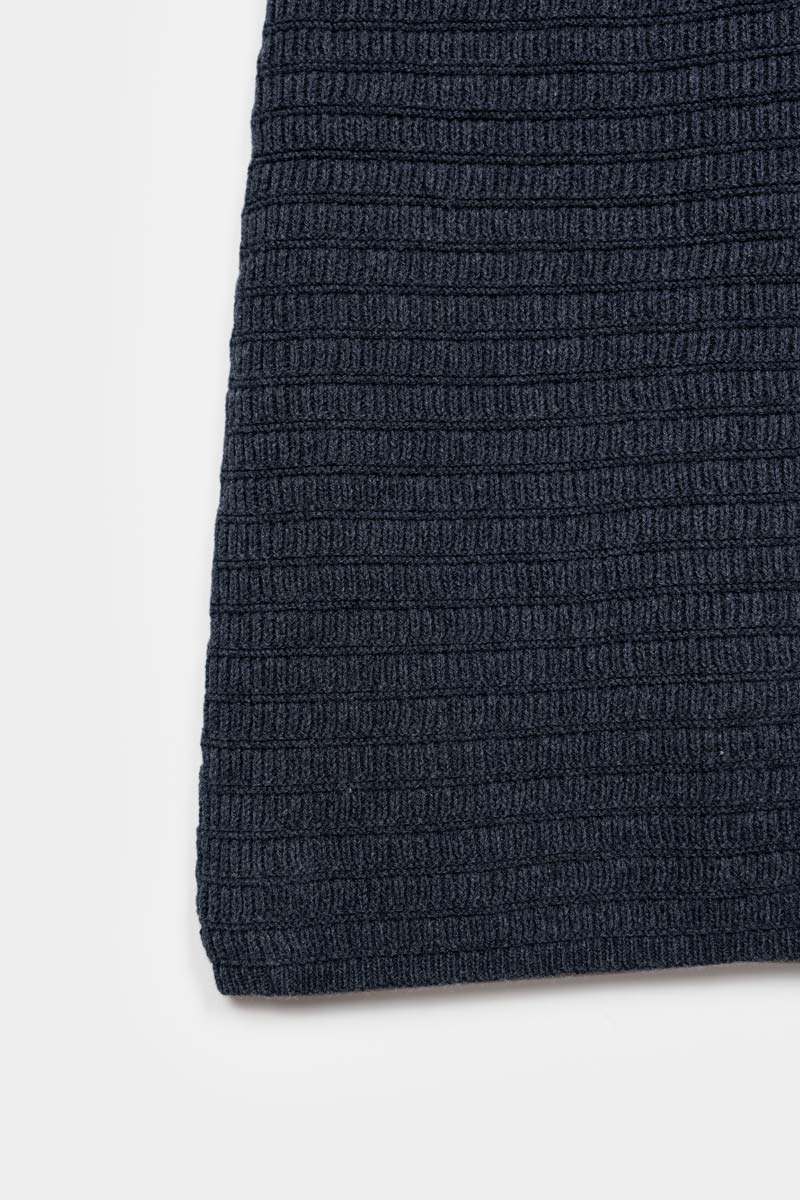 Robe en maille de coton bio et recyclé | gris "maglia donna cotone rigenerato luna"