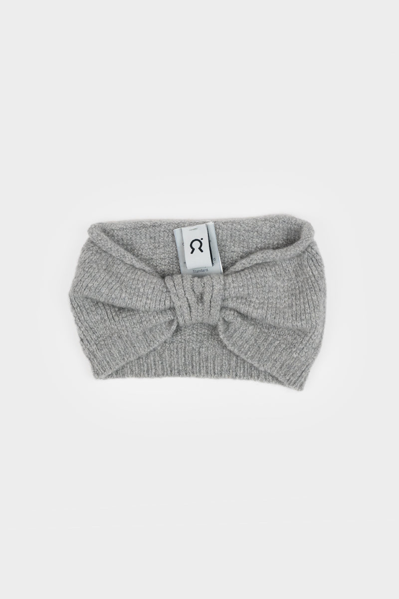 Bandeau en cachemire recyclé | gris "fascia amelia grigio calce"